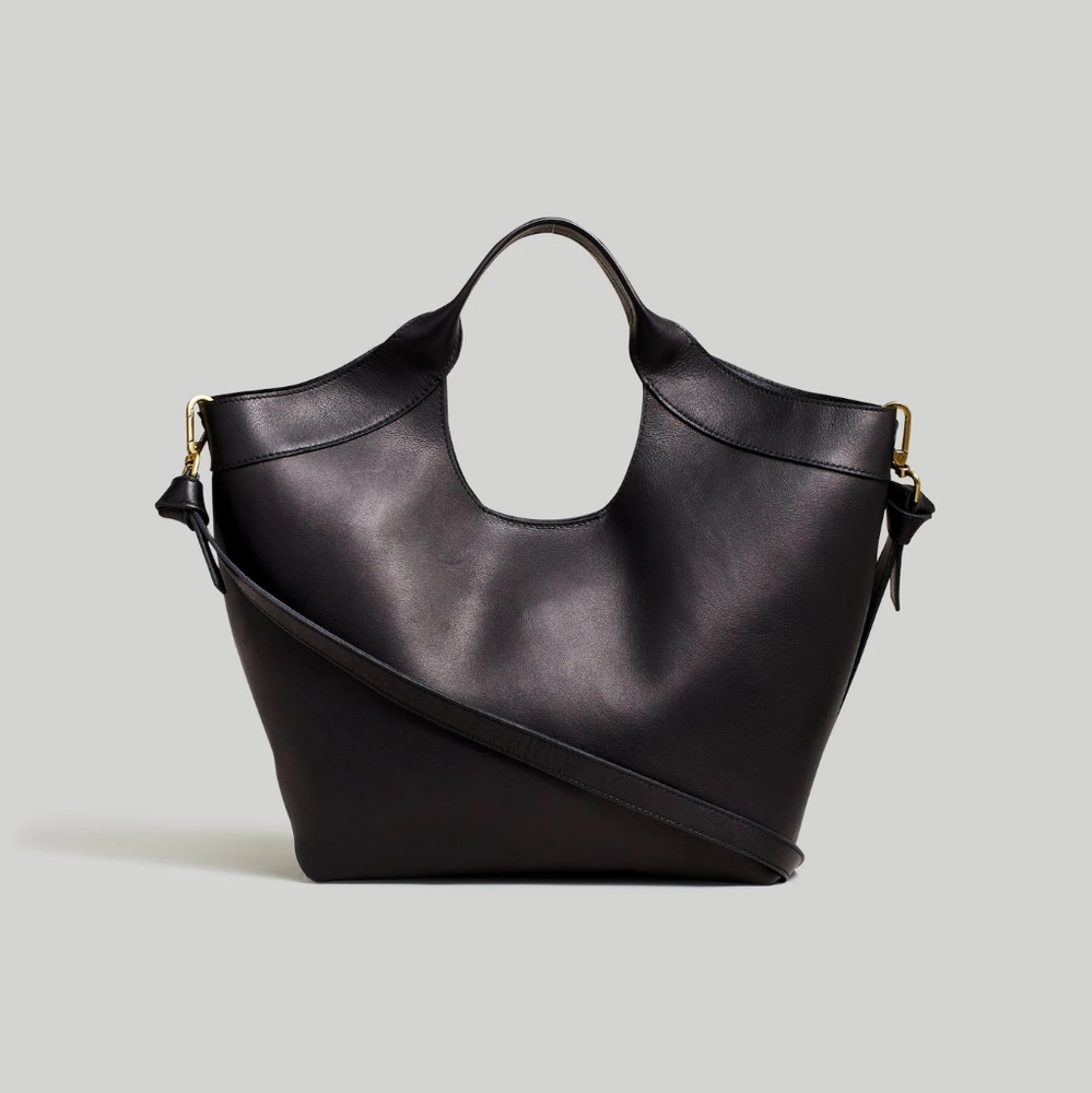 Madewell The Sydney Cutout Tote in Leather